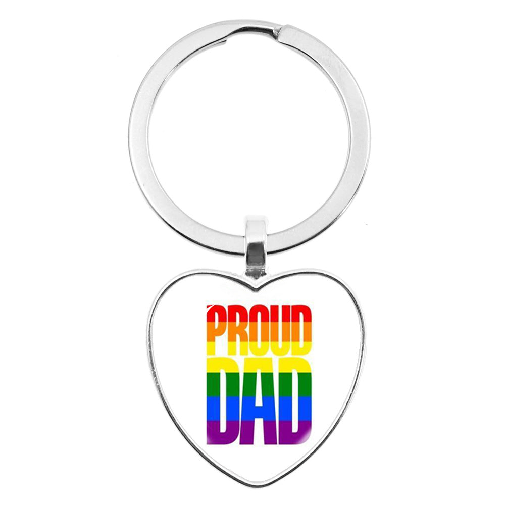 Wholesale LGBT Rainbow Love Metal Keychain